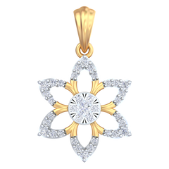 18K Gold & Diamond Pendant Set KRB40079P