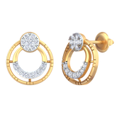 18K Gold & Diamond Women Engagement Earring KRB40080E