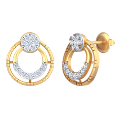 18K Gold & Diamond Women Earring KRB40080E