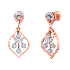 14K Gold & Diamond Women Dangler Earring KRB44116E