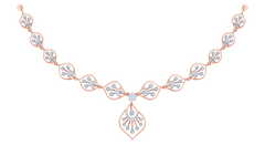 14K Gold & Diamond Lightweight Necklace Set KRB44116N