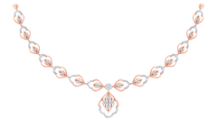 14K Gold & Diamond Dailywear Necklace Set KRB44117N