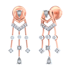 14K Gold & Diamond Women Dangler Earring KRB44123E