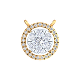 Gold & Diamond Round Mangalsutra For Women KRC50094