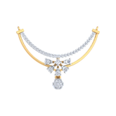 18K Gold & Diamond Dailywear Mangalsutra For Women KRB90037