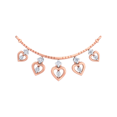 Gold & Diamond Heart Mangalsutra For Women KRC50082