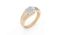 18K Gold & Diamond Ring For Men KRC60156