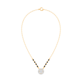 18K Gold & Diamond Beaded Mangalsutra For Women KRE90082