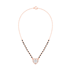Gold & Diamond Heart Mangalsutra For Women KRC50090
