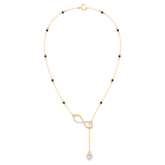 18K Gold & Diamond Beaded Mangalsutra For Women KRE90109