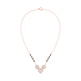 18K Gold & Diamond Heart Mangalsutra For Women KRE90110