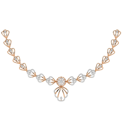 14K Gold & Diamond Dailywear Necklace Set KRH44033N