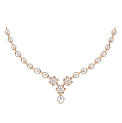 14K Gold & Diamond Dailywear Necklace Set KRH44034N