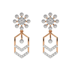 14K Gold & Diamond Women Dangler Earring KRH44035E