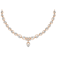 14K Gold & Diamond Dailywear Necklace Set KRH44036N
