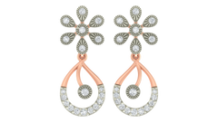 14K Gold & Diamond Women Earring KRH44039E-A