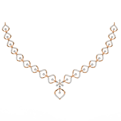 14K Gold & Diamond Dailywear Necklace Set KRH44040N