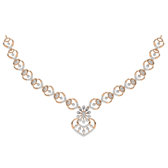 14K Gold & Diamond Dailywear Necklace Set KRH44042N