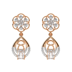 14K Gold & Diamond Women Earring KRH44047E