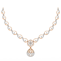 14K Gold & Diamond Dailywear Necklace Set KRH44047N