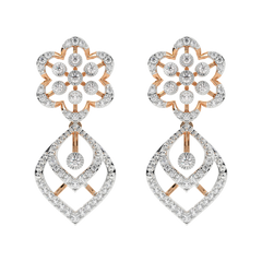 14K Gold & Diamond Women Dangler Earring KRH44124E