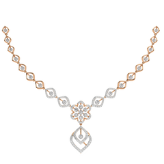 14K Gold & Diamond Necklace Set KRH44124N