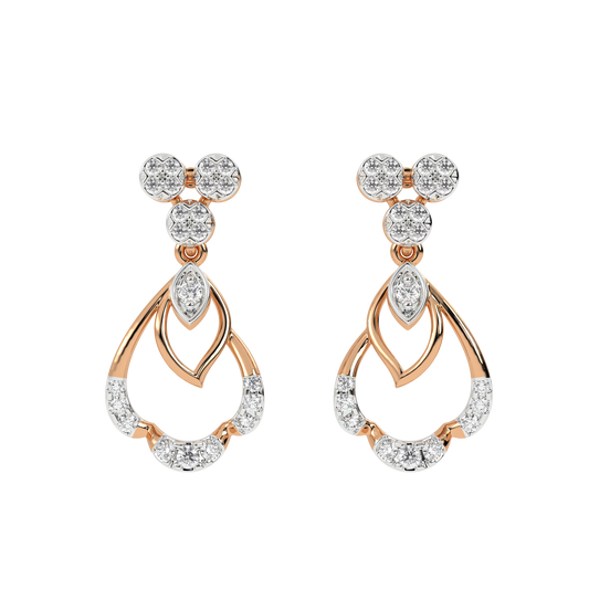 14K Gold & Diamond Women Dangler Earring KRH44125E