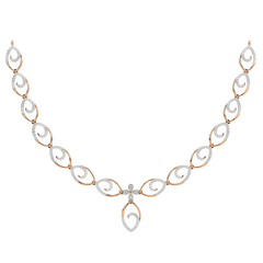 14K Gold & Diamond Lightweight Necklace Set KRH44128N