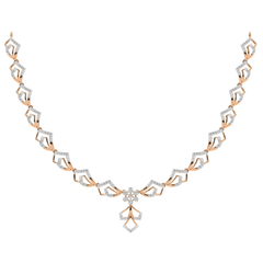 14K Gold & Diamond Lightweight Necklace Set KRH44130N