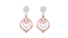 14K Gold & Diamond Women Engagement Earring KRI44005E