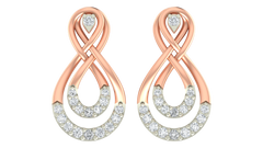 14K Gold & Diamond Women Stud Earring KRI44006E-A