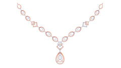 14K Gold & Diamond Necklace Set KRI44007N