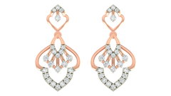 14K Gold & Diamond Women Dangler Earring KRI44009E-A