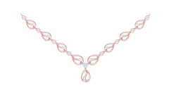 14K Gold & Diamond Lightweight Necklace Set KRI44012N