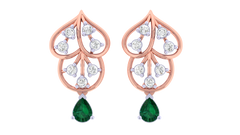 14K Gold & Diamond Women Gemstone Earring KRI44013EG