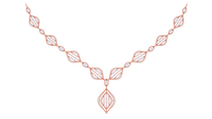 14K Gold & Diamond Lightweight Necklace Set KRI44015N