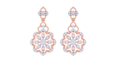 14K Gold & Diamond Women Dangler Earring KRI44018E