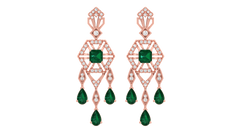 14K Gold & Diamond Women Gemstone Earring KRI44021ER