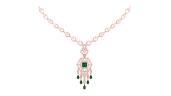 14K Gold & Diamond Dailywear Necklace Set KRI44021NR