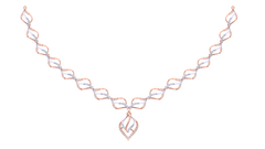 14K Gold & Diamond Lightweight Necklace Set KRI44027N