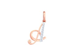 18K Gold & Diamond Initial Pendant KRK20083