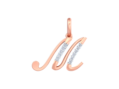 18K Gold & Diamond Initial Pendant KRK20086