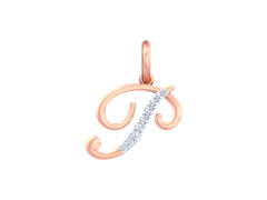 18K Gold & Diamond Initial Pendant KRK20088