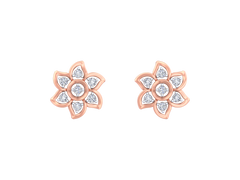 18K Gold & Diamond Women Stud Earring KRK30039