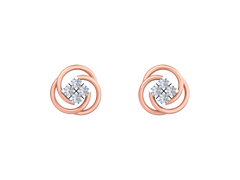 18K Gold & Diamond Women Stud Earring KRK30043