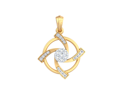 18K Gold & Diamond Pendant Set KRK40088P