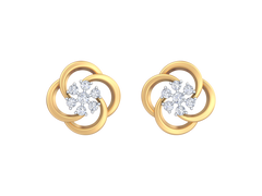 18K Gold & Diamond Women Stud Earring KRK40089E