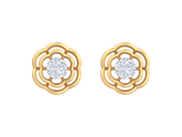 18K Gold & Diamond Women Stud Earring KRK40093E
