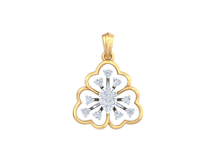 18K Gold & Diamond Pendant Set KRK40098P