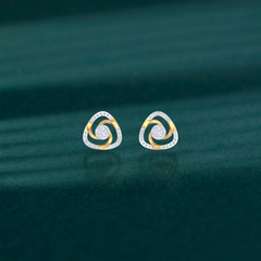 Yellow Gold Diamond Earring | under 40k